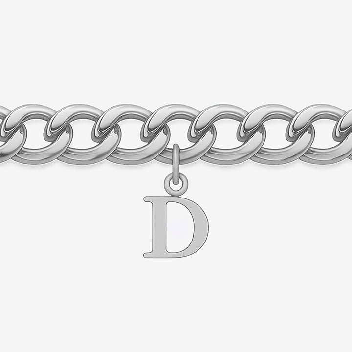Signature Chain – Cuban-Armband mit Buchstabe