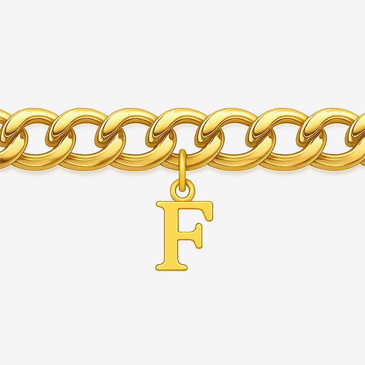 Signature Chain – Cuban-Armband mit Buchstabe