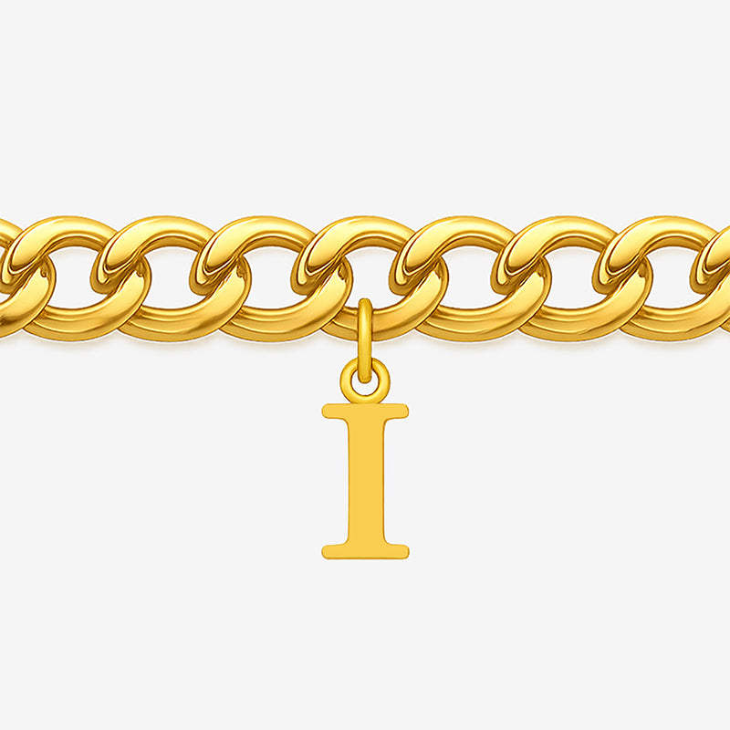 Signature Chain – Cuban-Armband mit Buchstabe