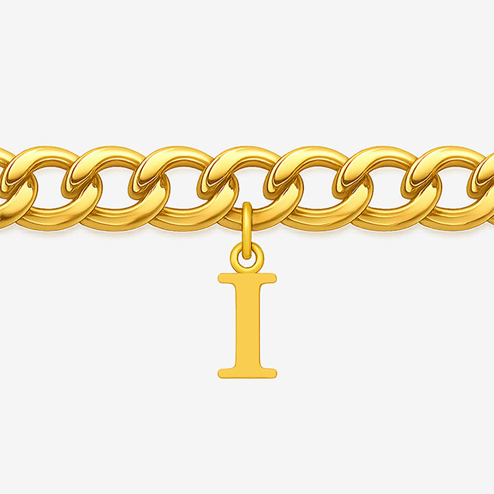 Signature Chain – Cuban-Armband mit Buchstabe
