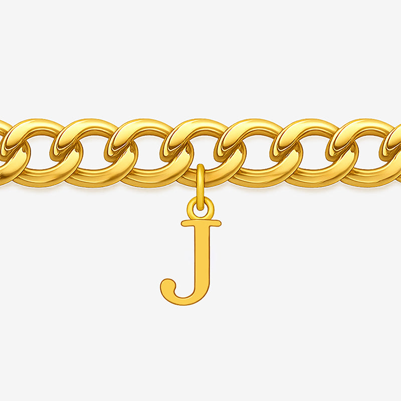 Signature Chain – Cuban-Armband mit Buchstabe