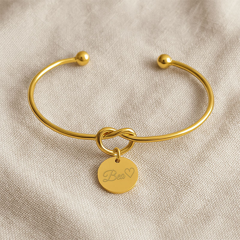 Livia – Personalisierter Knoten-Armreif