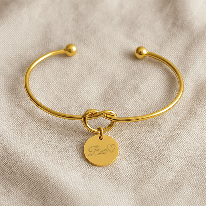 Livia – Personalisierter Knoten-Armreif