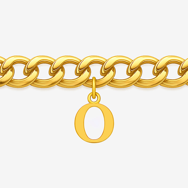 Signature Chain – Cuban-Armband mit Buchstabe