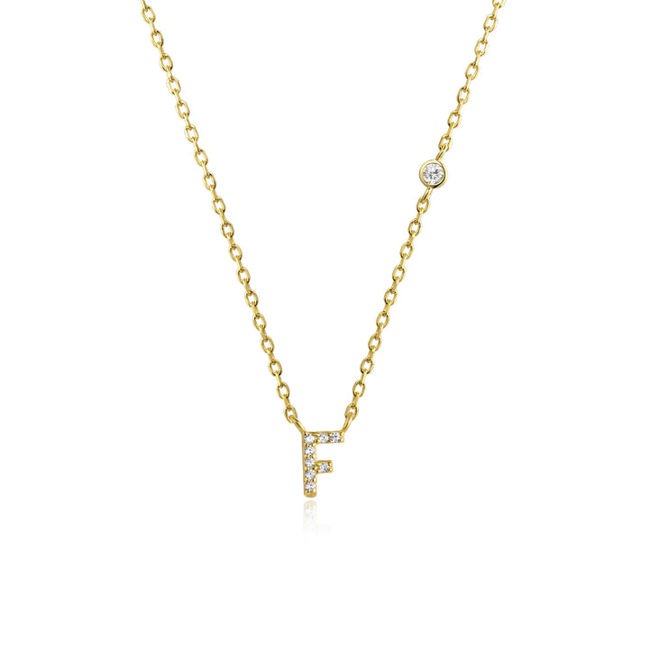 Adora – Personalisierte Halskette mit Initiale & Zirkonia