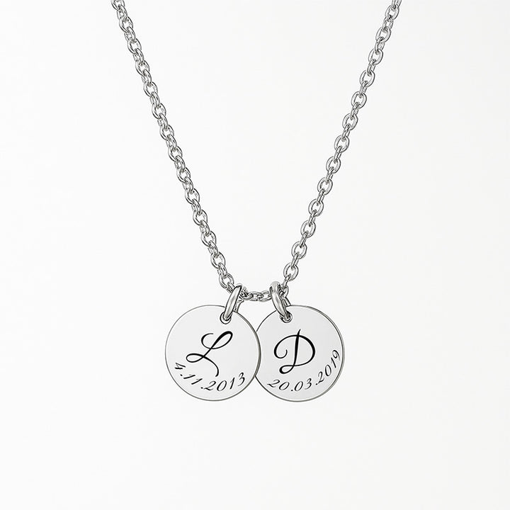Serenity – Personalisierte Kette mit Initialen & Datum