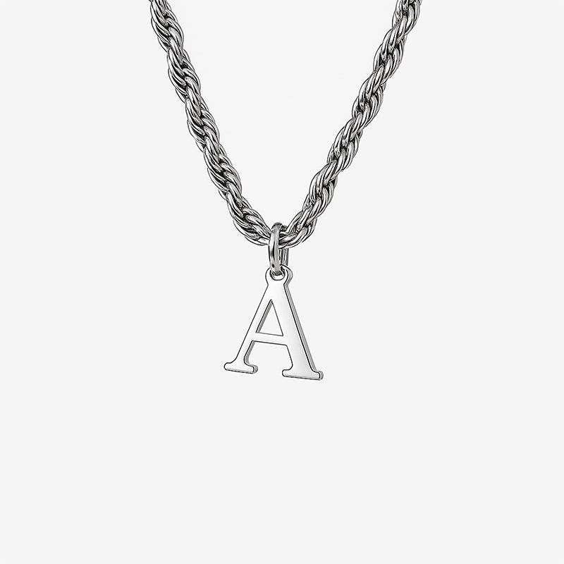Signature Chain – Cuban-Halskette mit Buchstabe