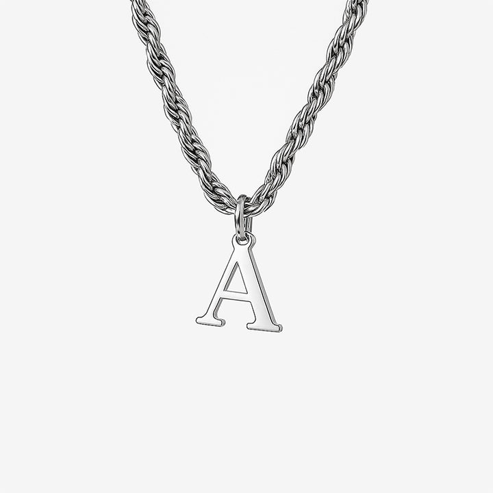 Signature Chain – Cuban-Halskette mit Buchstabe