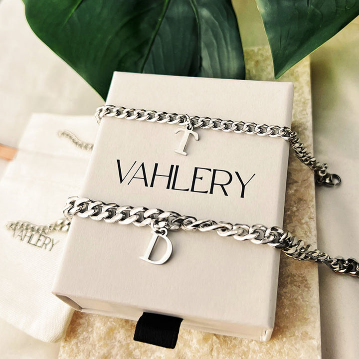Signature Chain – Cuban-Armband mit Buchstabe