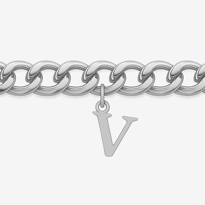 Signature Chain – Cuban-Armband mit Buchstabe