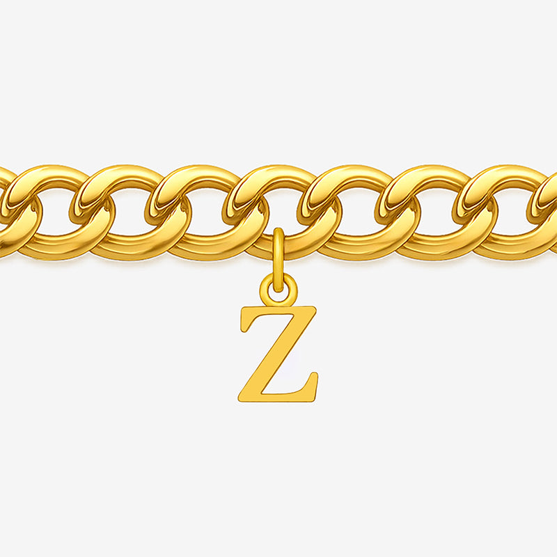 Signature Chain – Cuban-Armband mit Buchstabe