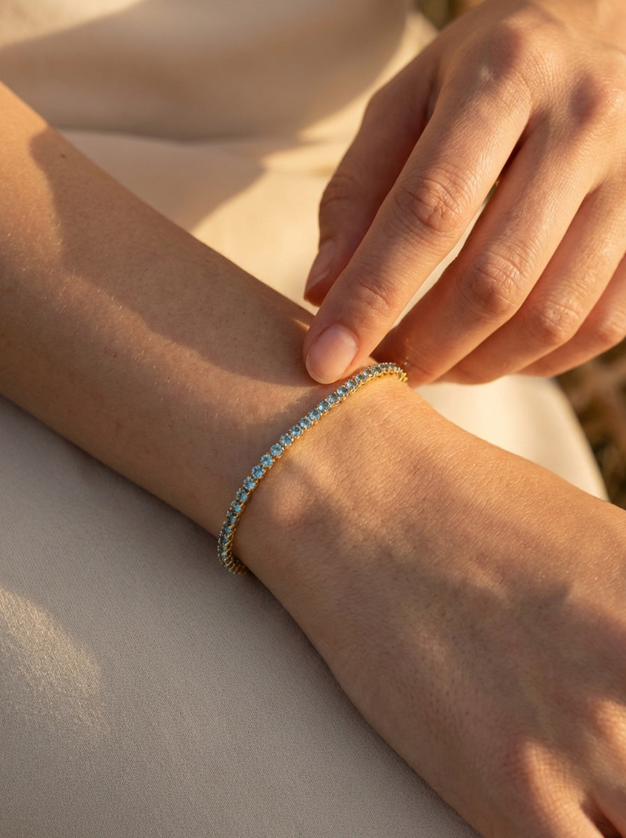 Birthstone – Personalisiertes Tennis-Armband mit Geburtssteinen