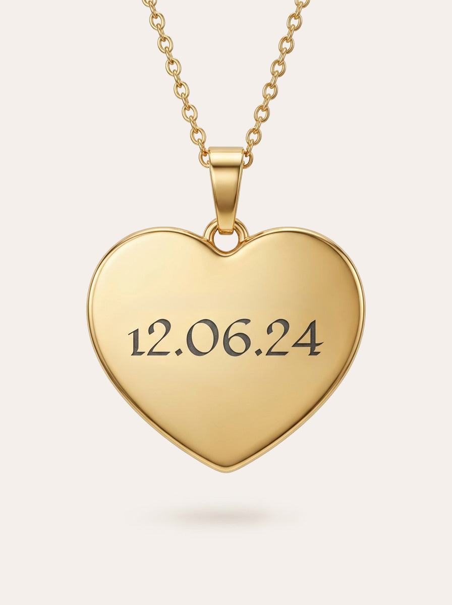 Close – Personalisierte Herz Halskette mit Gravur & Foto