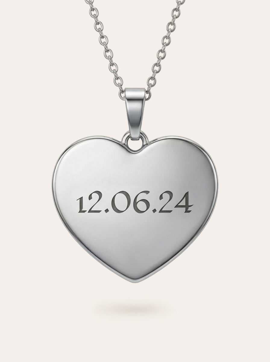 Close – Personalisierte Herz Halskette mit Gravur & Foto