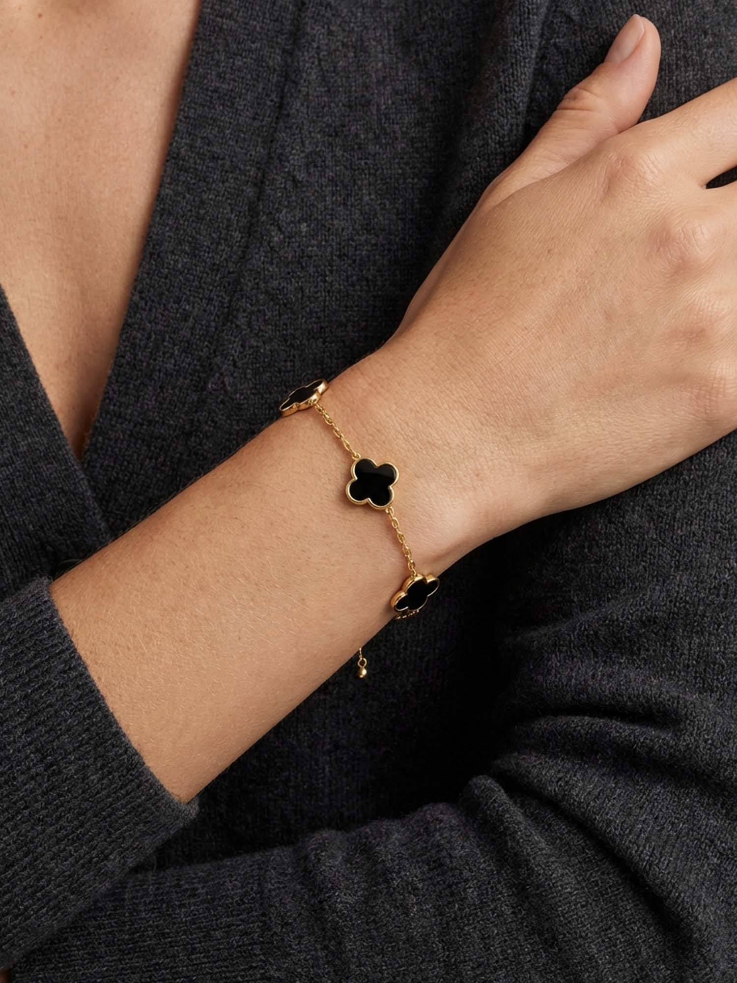 Clover Charm – Kleeblatt-Armband