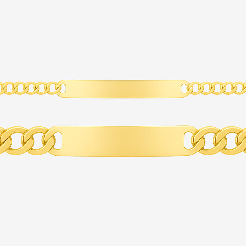 Infinity Chain – ID Partner Cuban-Armband mit Gravur