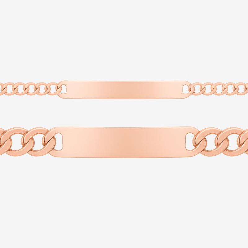 Infinity Chain – ID Partner Cuban-Armband mit Gravur