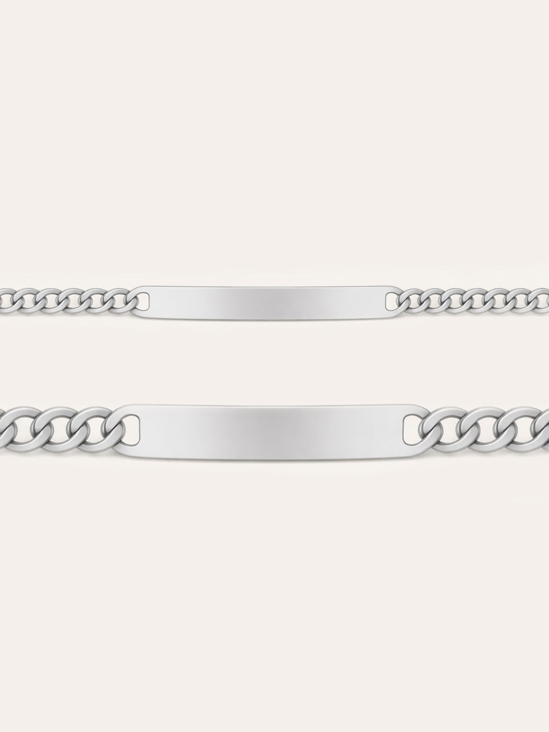 Infinity Chain – ID Partner Cuban-Armband mit Gravur