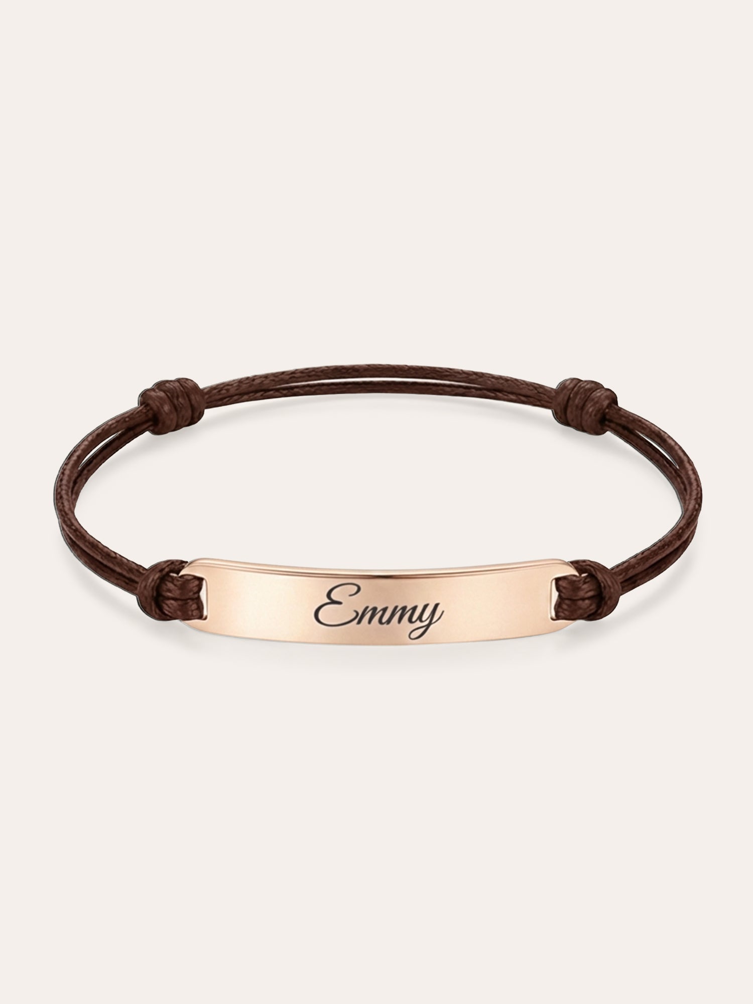 Evelién – bracelet tressé avec gravure