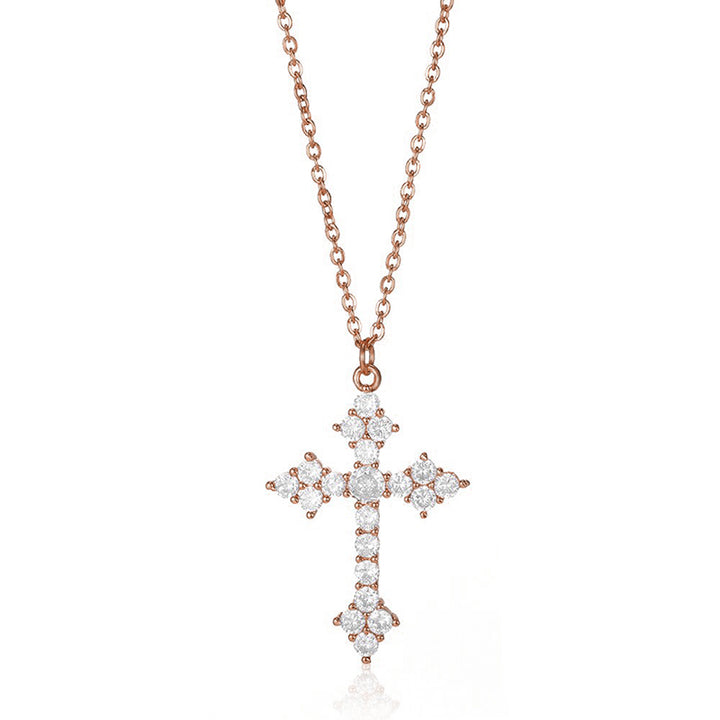 Faith – Halskette mit Kreuz-Anhänger & Zirkonia