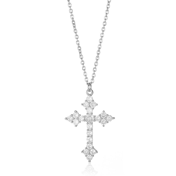 Faith – Halskette mit Kreuz-Anhänger & Zirkonia
