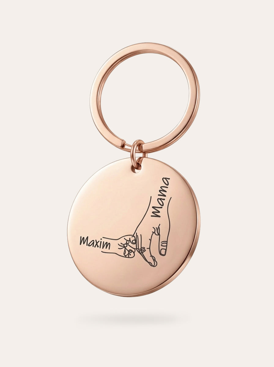 Familienliebe – Personalisierter Schlüsselanhänger für Eltern & Kind