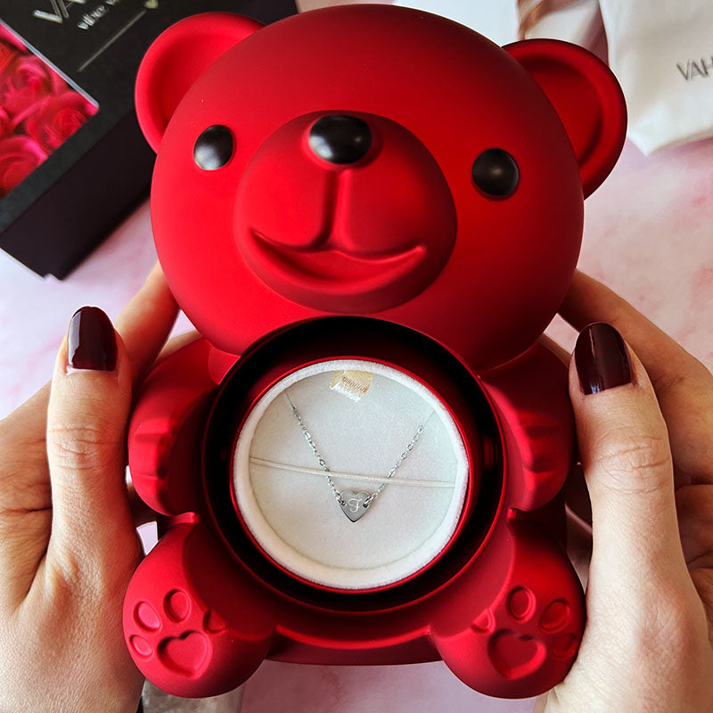 Bloom Bear - Schmuck- und Infinityrosenbox zum Drehen