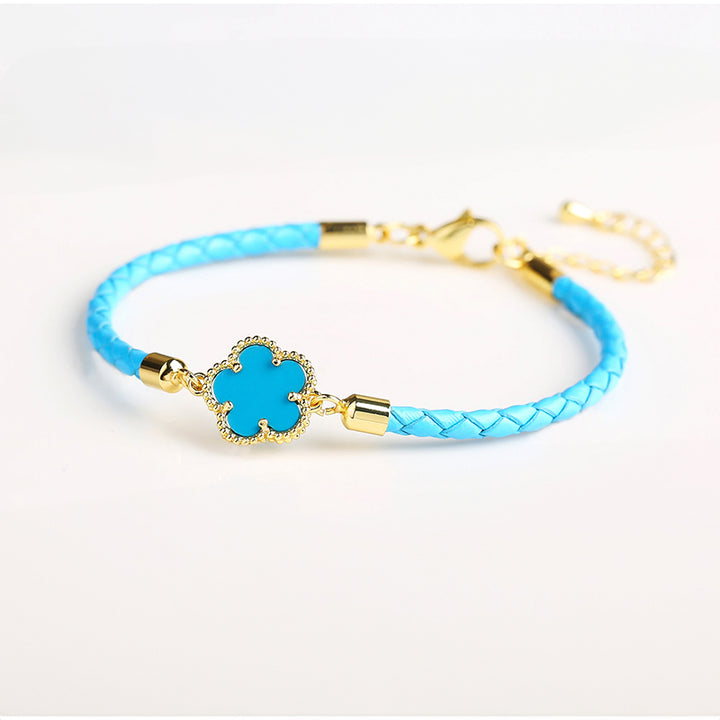 Kleeblatt Leder-Armband