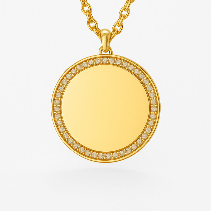 Amaris – Personalisierte Gravur-Halskette mit Zirkonia