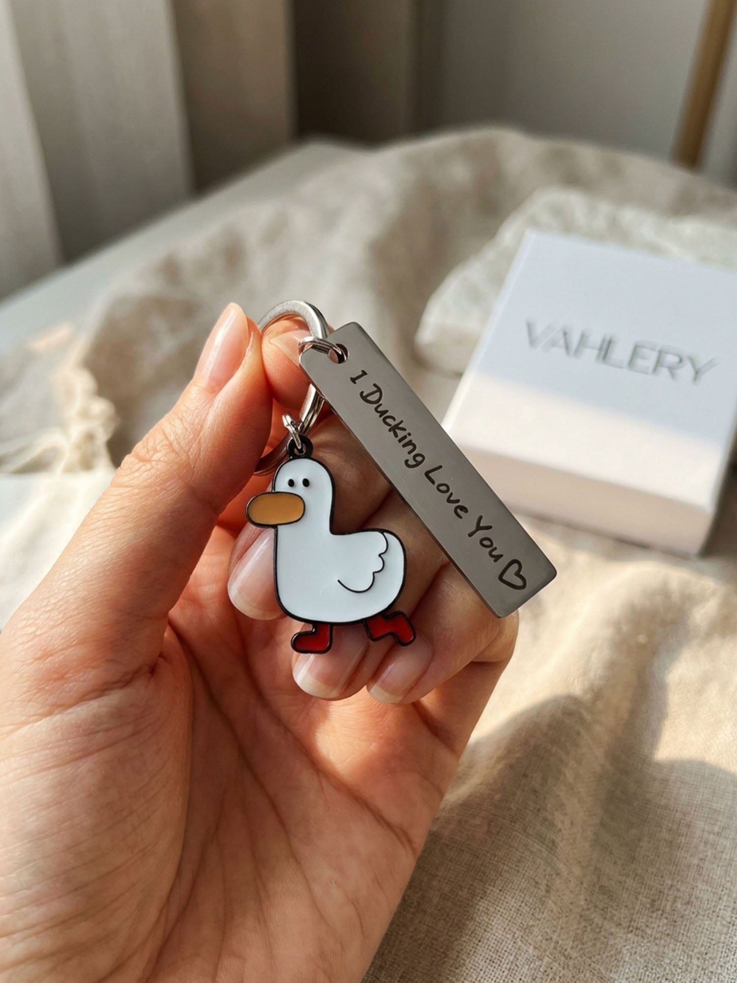Ducky – Schlüsselanhänger mit Ente & Gravur