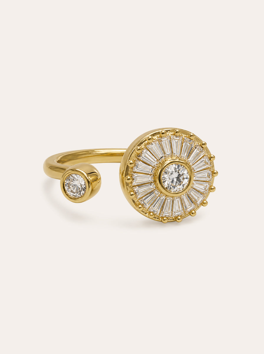 Lavendia – anillo antiestrés giratorio con circonitas