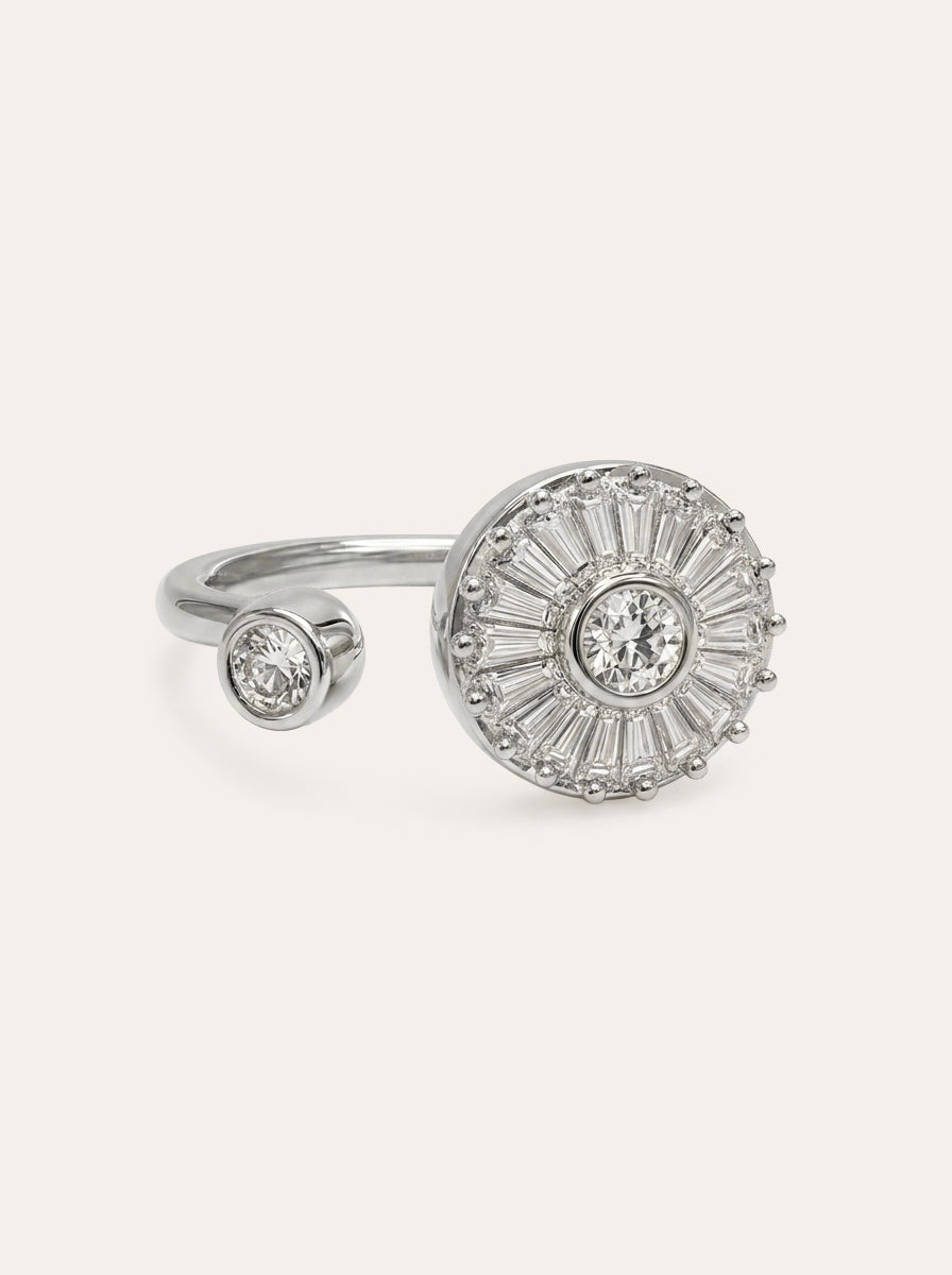Lavendia – anillo antiestrés giratorio con circonitas