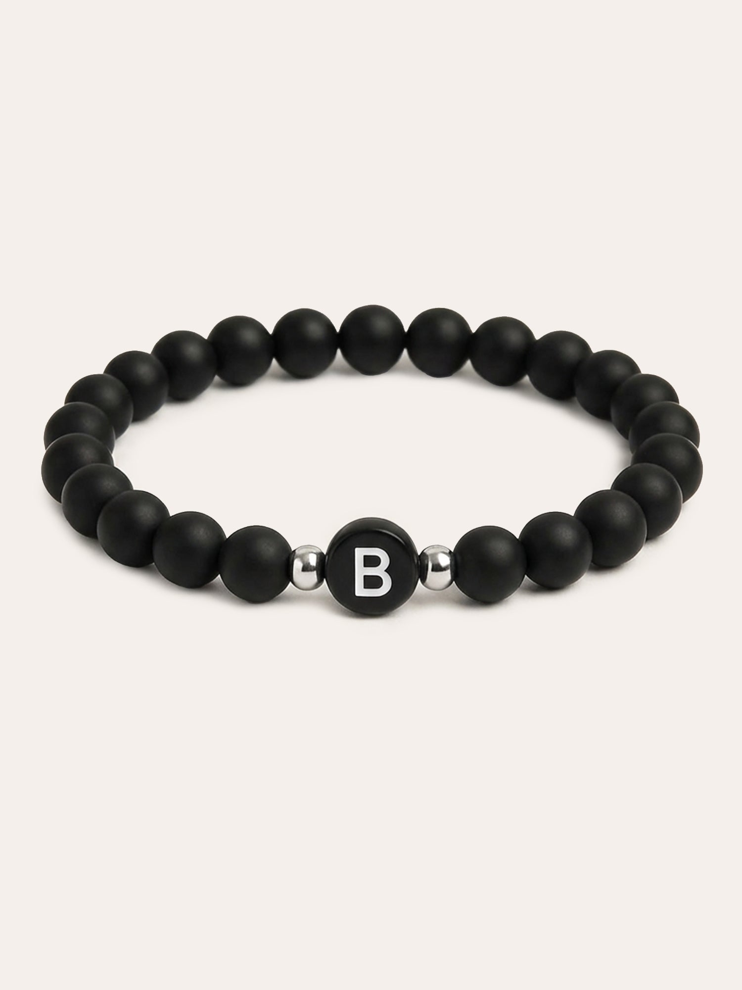 Pearl – Partnerarmband mit Natursteinperlen & Initiale