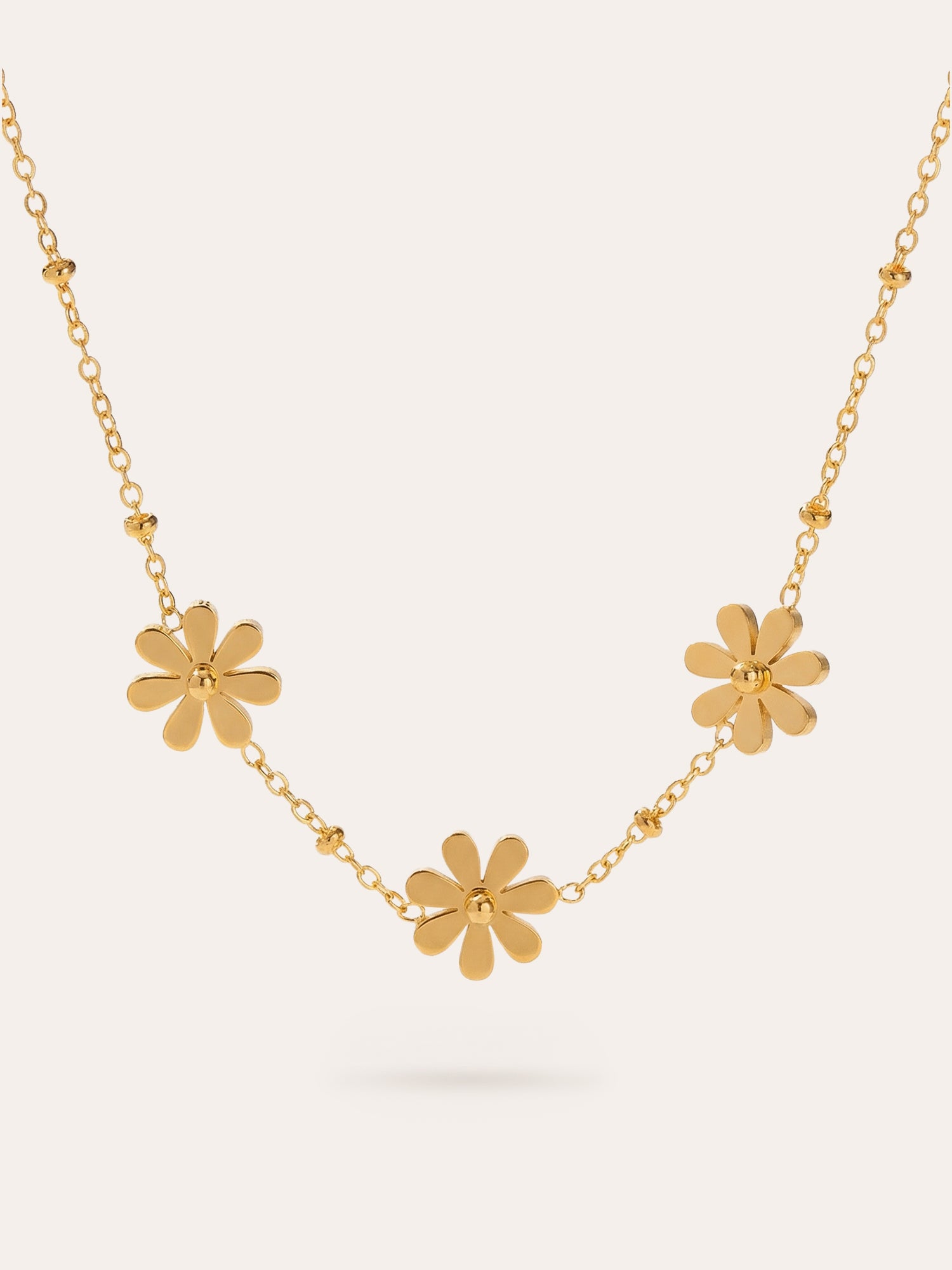 Rosalia flower pendant necklace