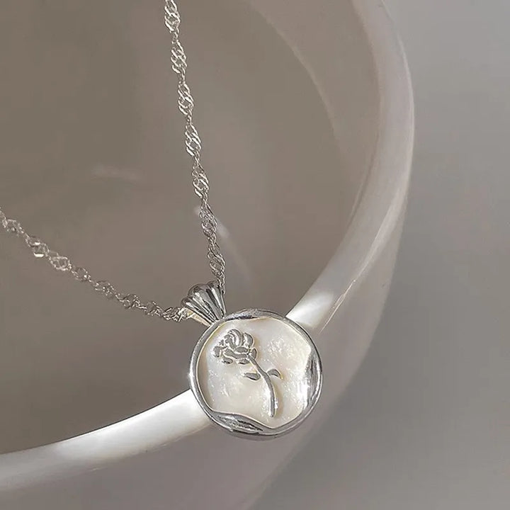 Daisy - Halskette mit Vintage Blume 925 Sterlingsilber