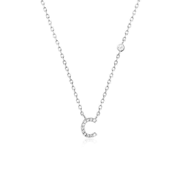 Adora – Personalisierte Halskette mit Initiale & Zirkonia