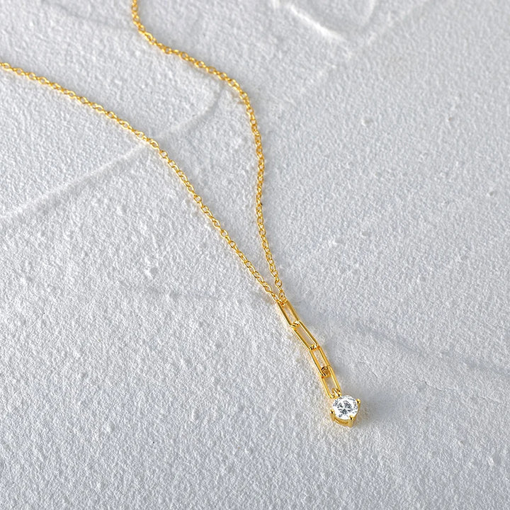 Halskette mit Chain Zirkonia Anhänger