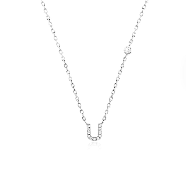Adora – Personalisierte Halskette mit Initiale & Zirkonia