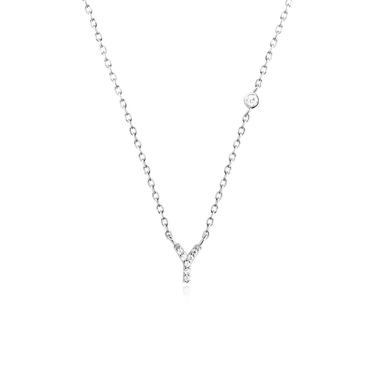 Adora – Personalisierte Halskette mit Initiale & Zirkonia