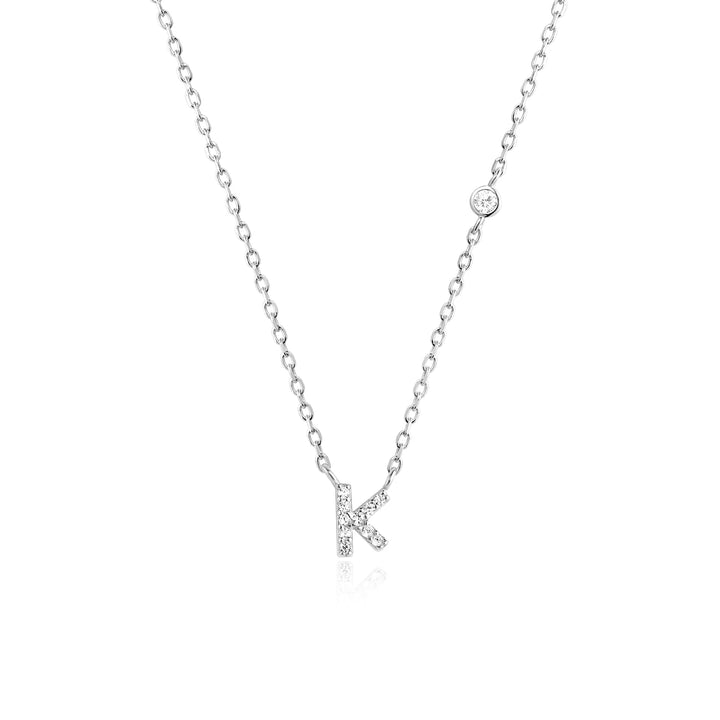 Adora – Personalisierte Halskette mit Initiale & Zirkonia