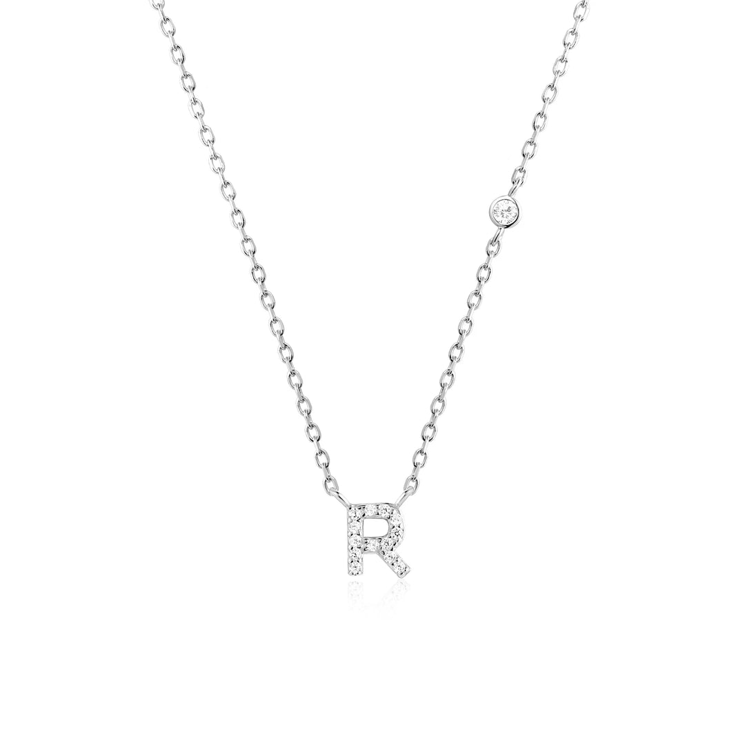Adora – Personalisierte Halskette mit Initiale & Zirkonia
