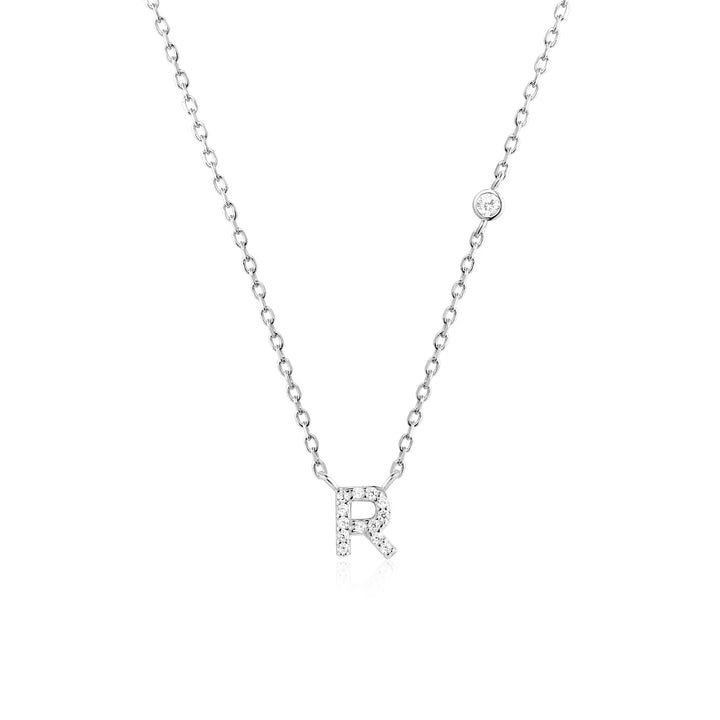 Adora – Personalisierte Halskette mit Initiale & Zirkonia