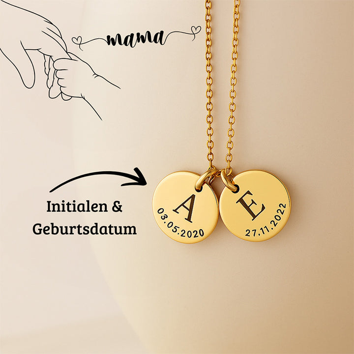 Serenity – Gravur-Halskette mit Initialen & Datum