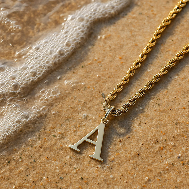 Signature Chain – Cuban-Halskette mit Buchstabe