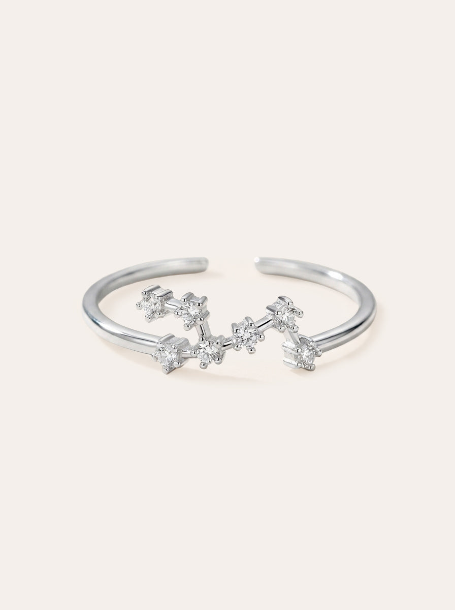 Stellara – anillo con circonitas del zodíaco