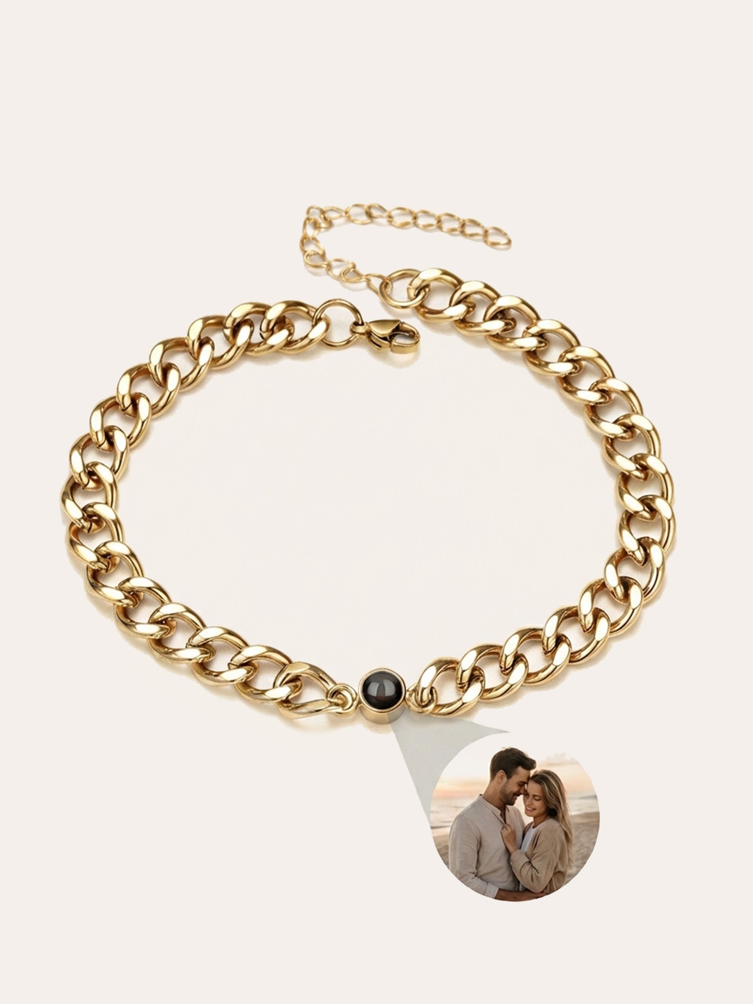 Timeless  – Personalisiertes Cuban-Armband mit Foto