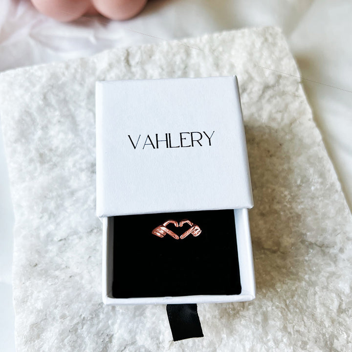 Fingerherz – Herz-Ring mit "I love you forever"