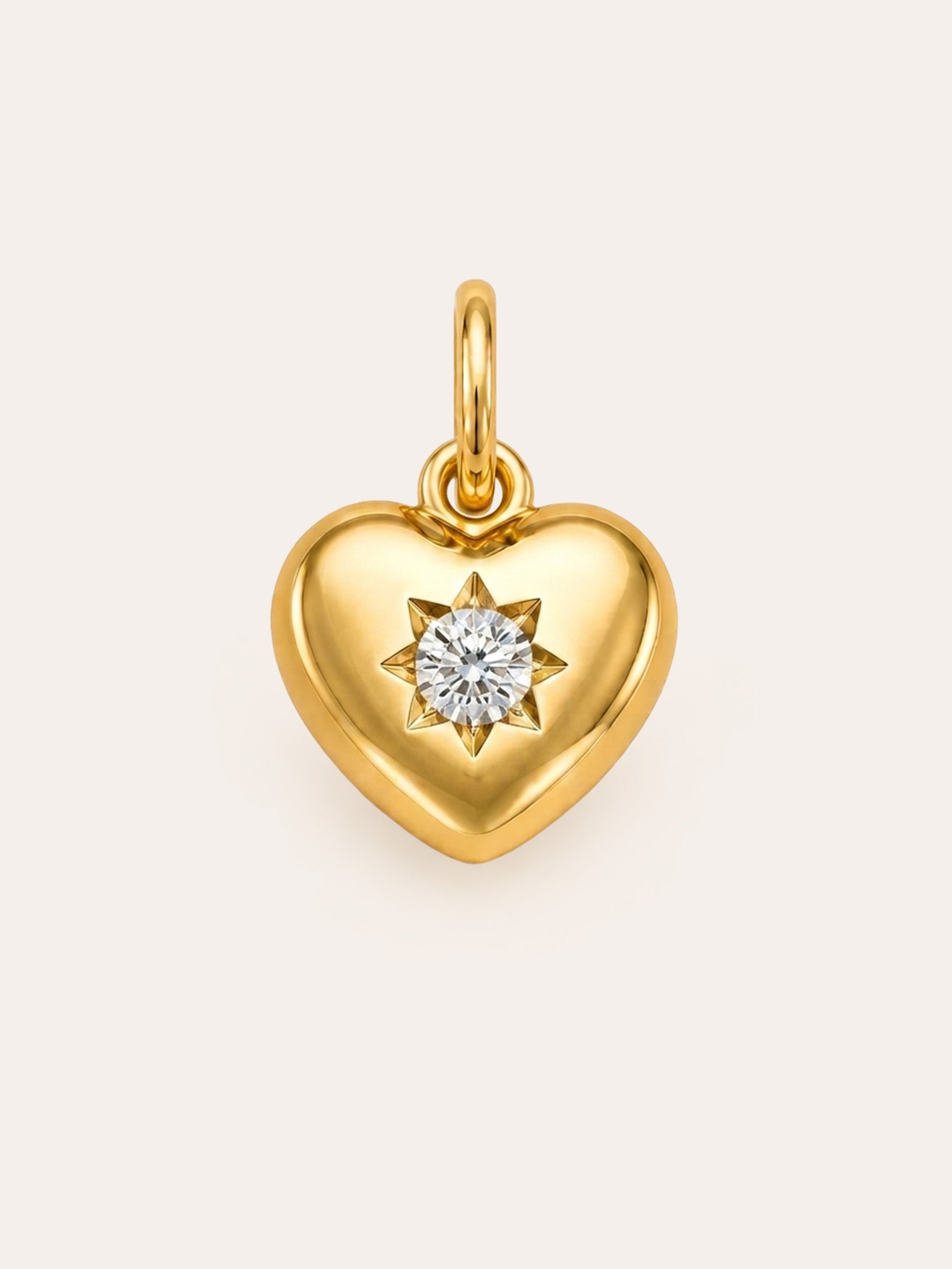 Herz Charm mit Geburtsstein