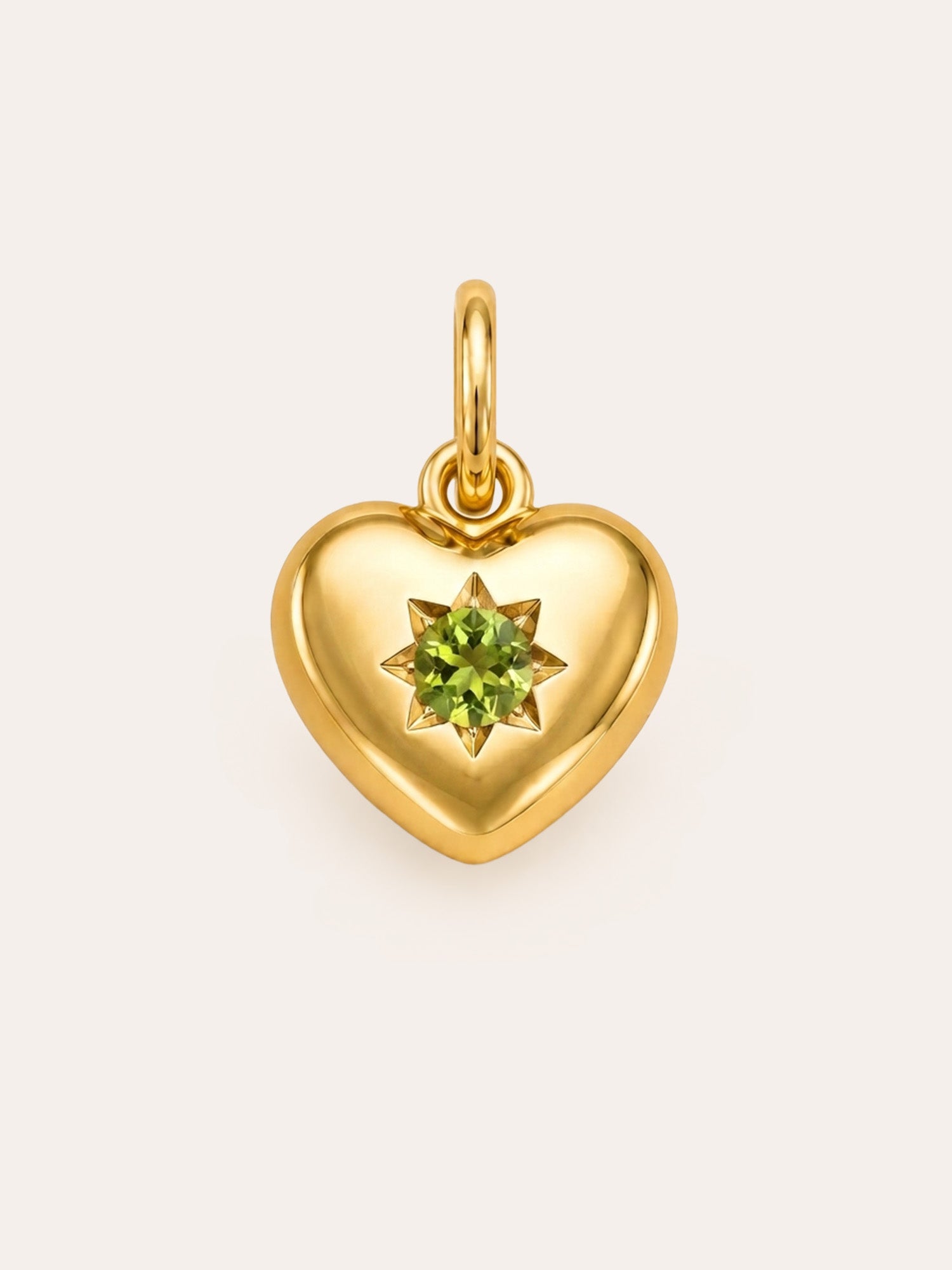 Herz Charm mit Geburtsstein
