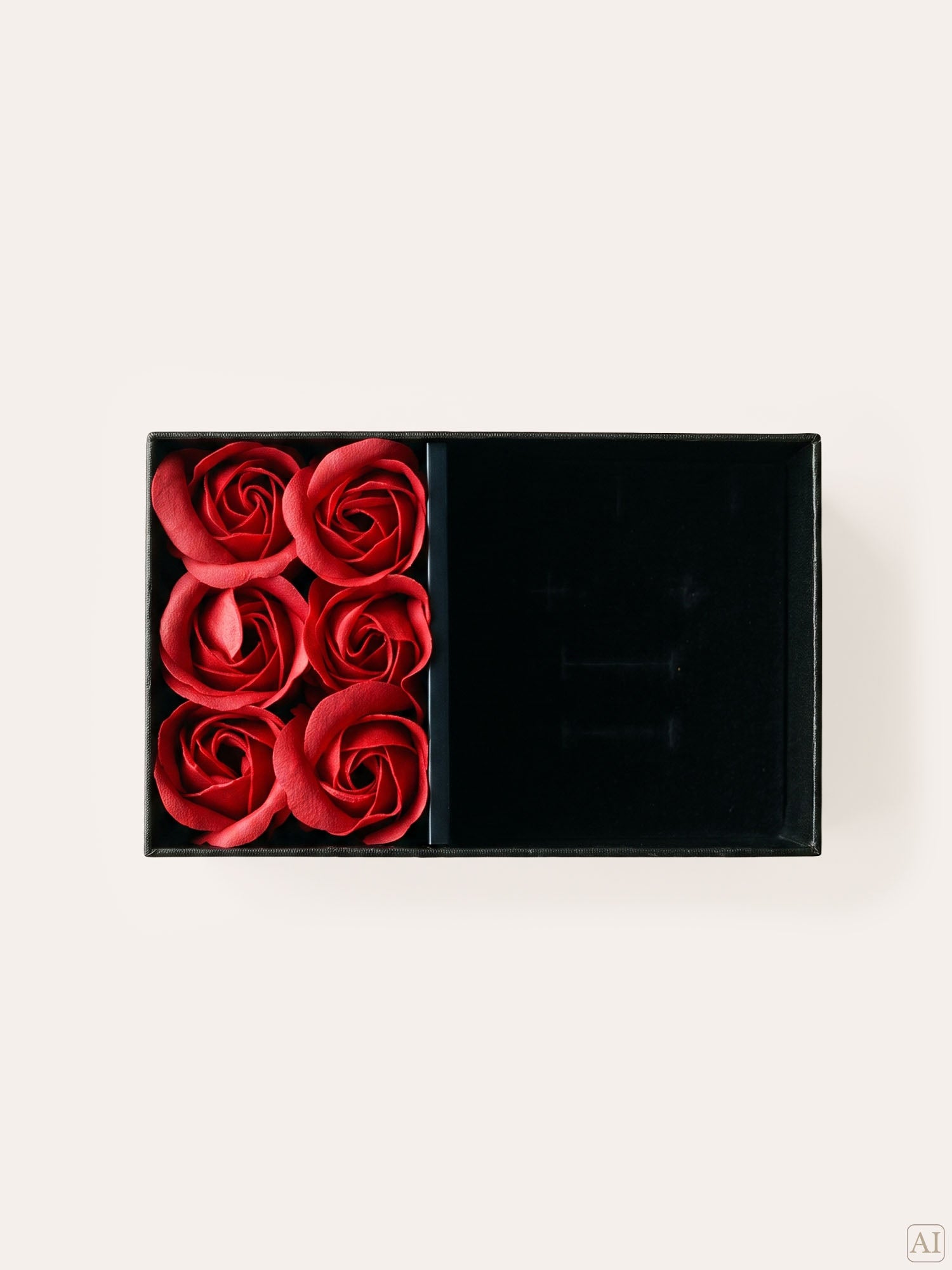 Fleur – díszdoboz rózsákkal és ékszertartóval